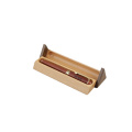 DS Triangle Wood Mosaic Rotating Wooden Display Pen Box For Gift